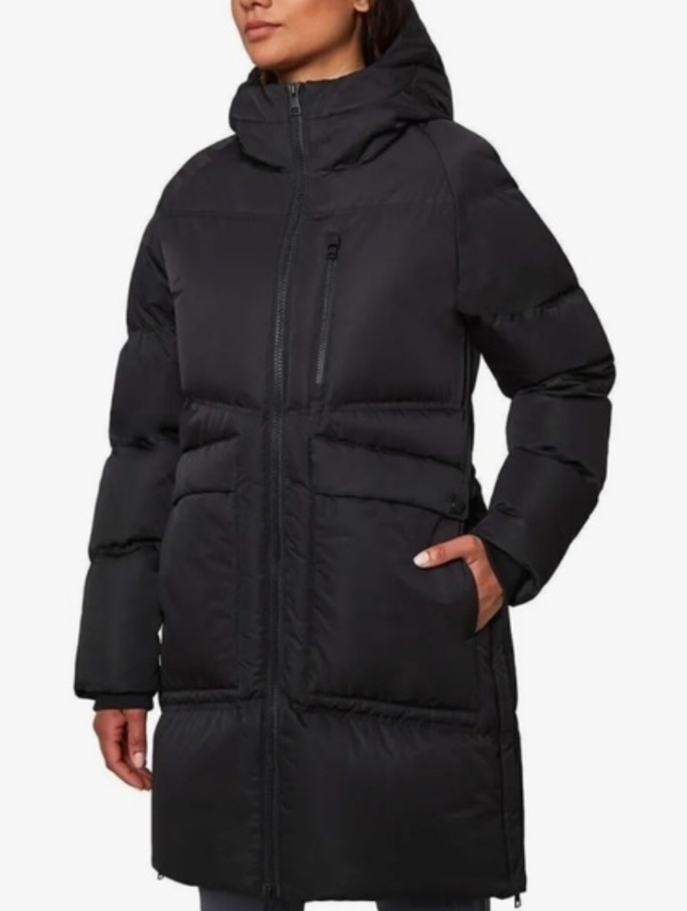 Mondetta Outdoor Project 700 Fill Down Long Puffer Coat L Black NEW